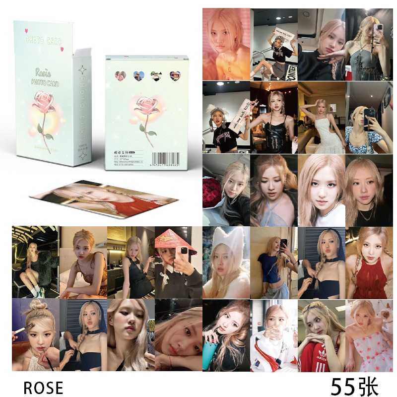 Set 55 Tấm Thẻ Hình lomo Nhóm Nhạc blackpink Kỉ Niệm 7 Năm