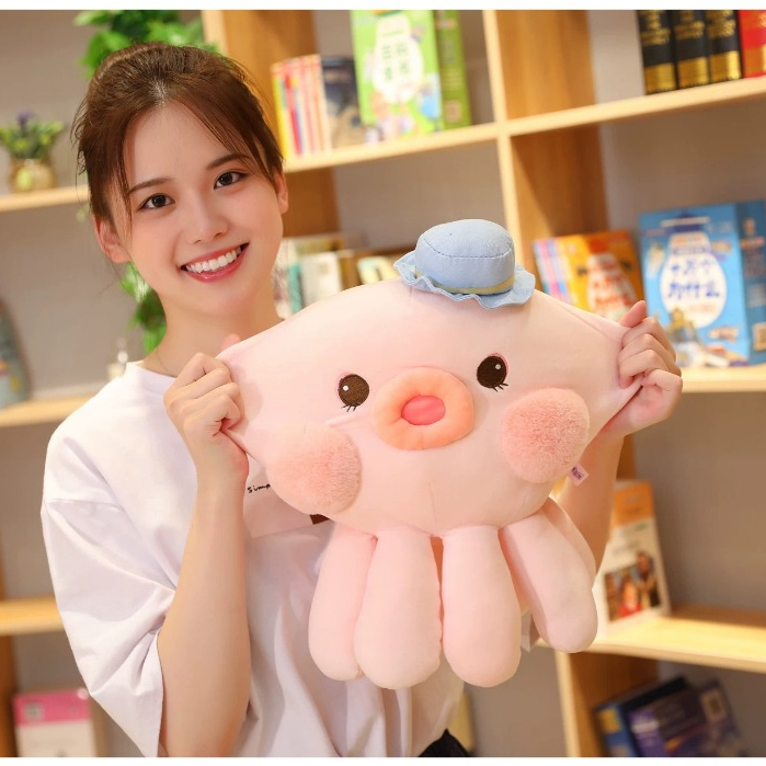 Hoạt Hình Bạch Tuộc Nhồi Bông Đáng Yêu Trang Trí Ghế sofa