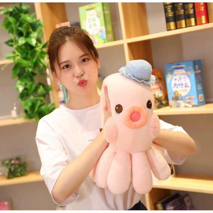 Hoạt Hình Bạch Tuộc Nhồi Bông Đáng Yêu Trang Trí Ghế sofa