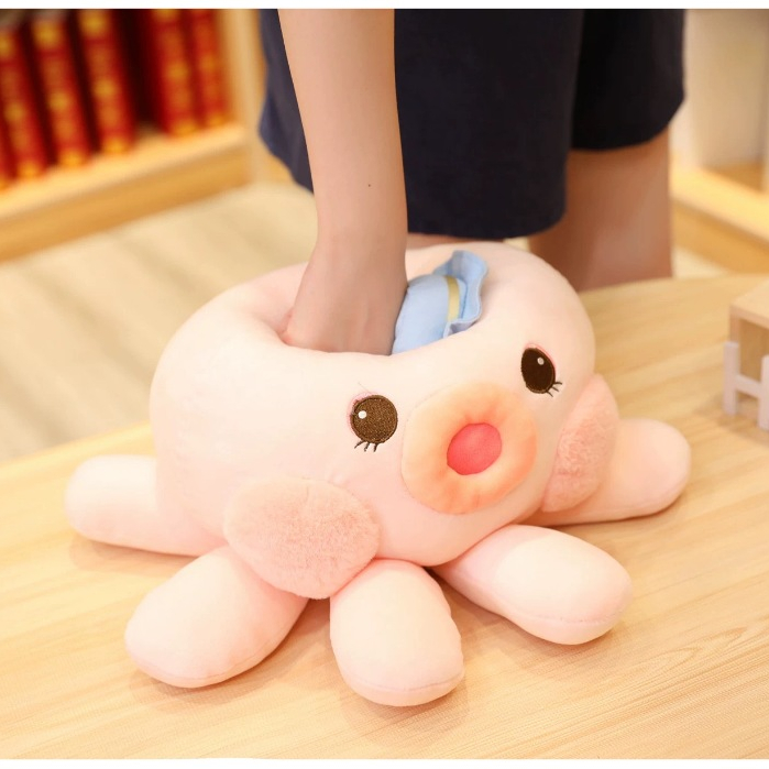 Hoạt Hình Bạch Tuộc Nhồi Bông Đáng Yêu Trang Trí Ghế sofa