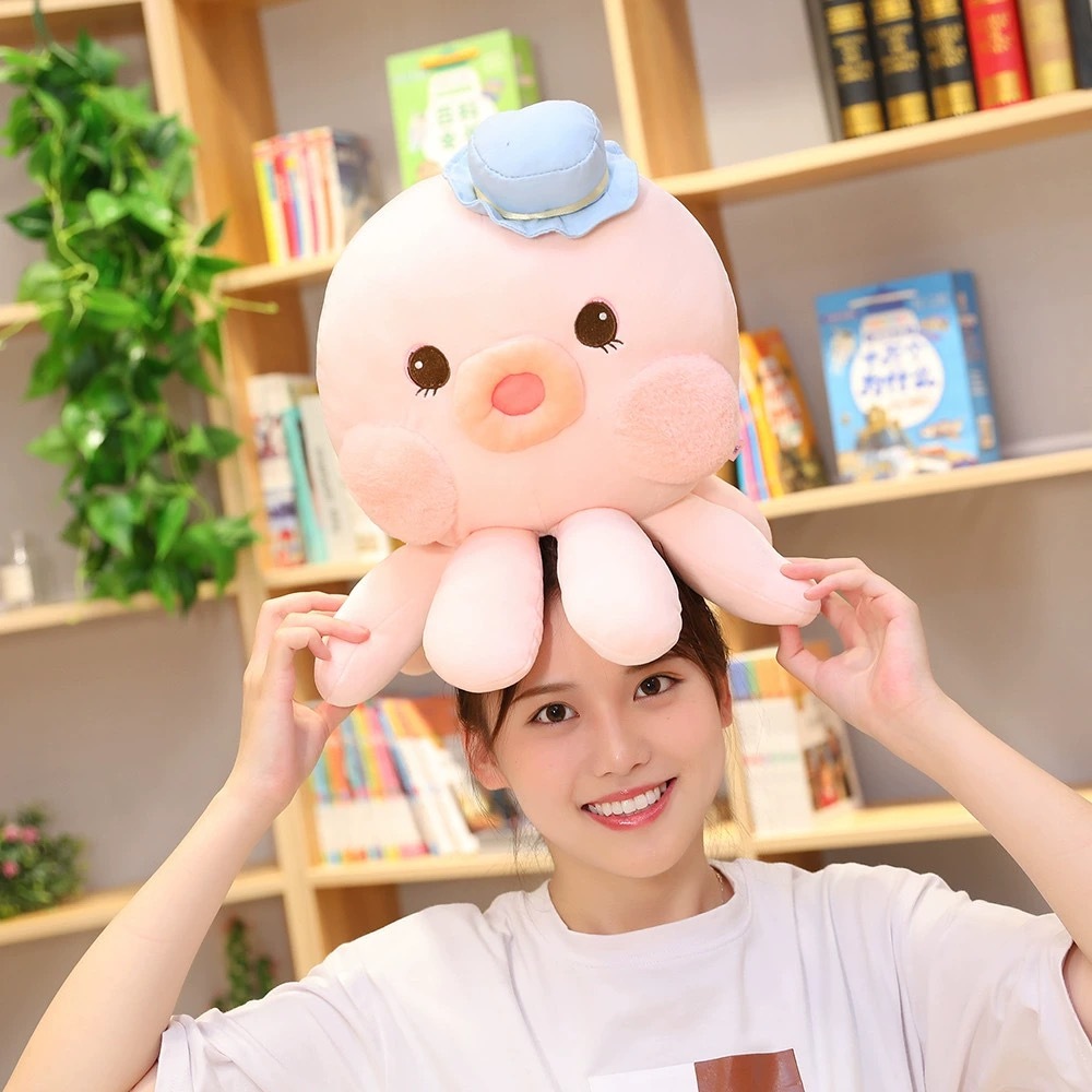 Hoạt Hình Bạch Tuộc Nhồi Bông Đáng Yêu Trang Trí Ghế sofa