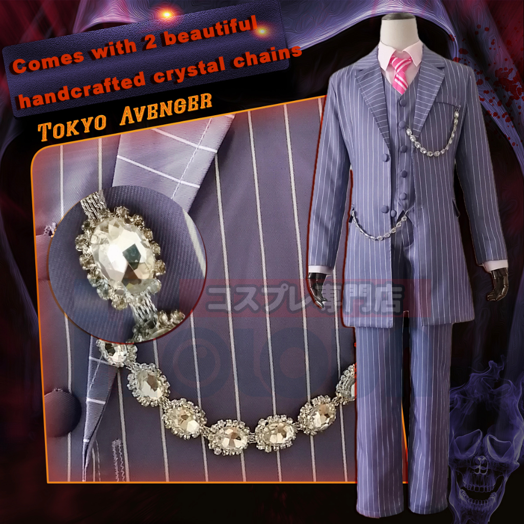 HOLOUN Tokyo Revengers Set 4 Áo Vest Hóa Trang Nhân Vật Phim Hoạt Hình  Bonten Haruchiyo Sanzu Casual Daily Wearing Christmas Holiday Gift