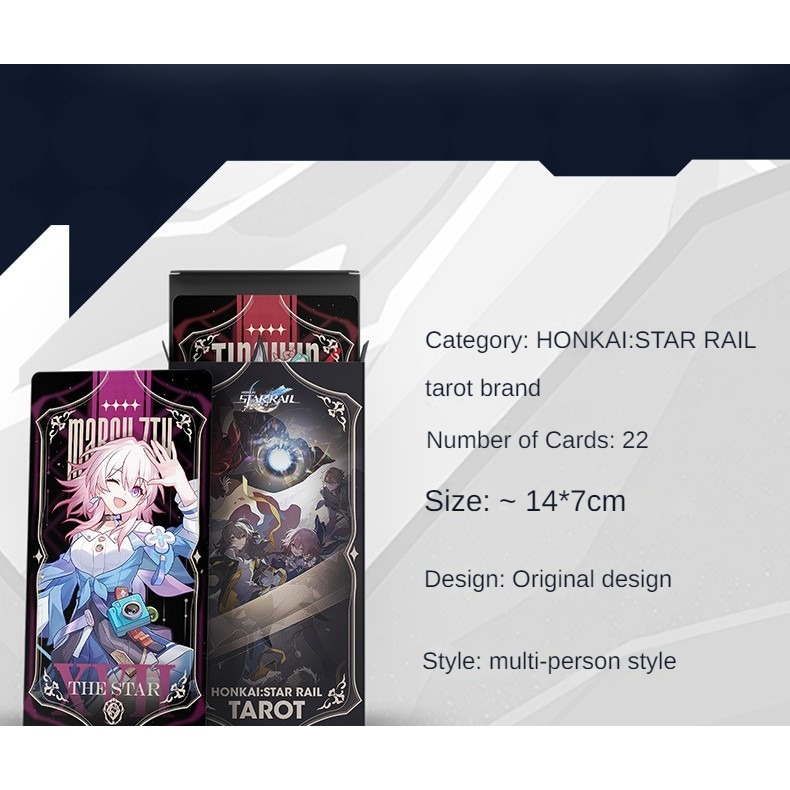 Honkai Star Rail Tarot Bronzing Cards 27 Kafka Yanqing Bronya DanHeng JingYuan HD trọn bộ sản phẩm mới CQEW