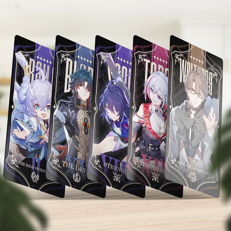 Honkai Star Rail Tarot Bronzing Cards 27 Kafka Yanqing Bronya DanHeng JingYuan HD trọn bộ sản phẩm mới CQEW