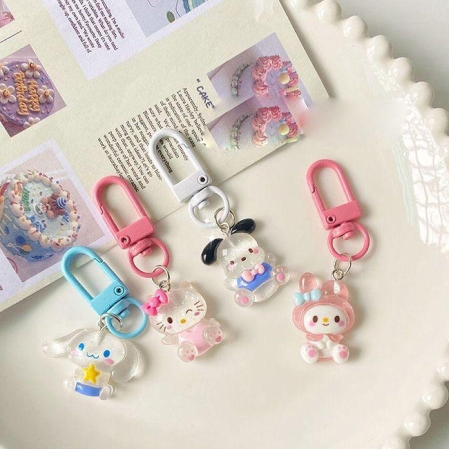 Ice🧊Sanrio Móc Khóa Hình Cinnamoroll Dễ Thương Cho Cặp Đôi