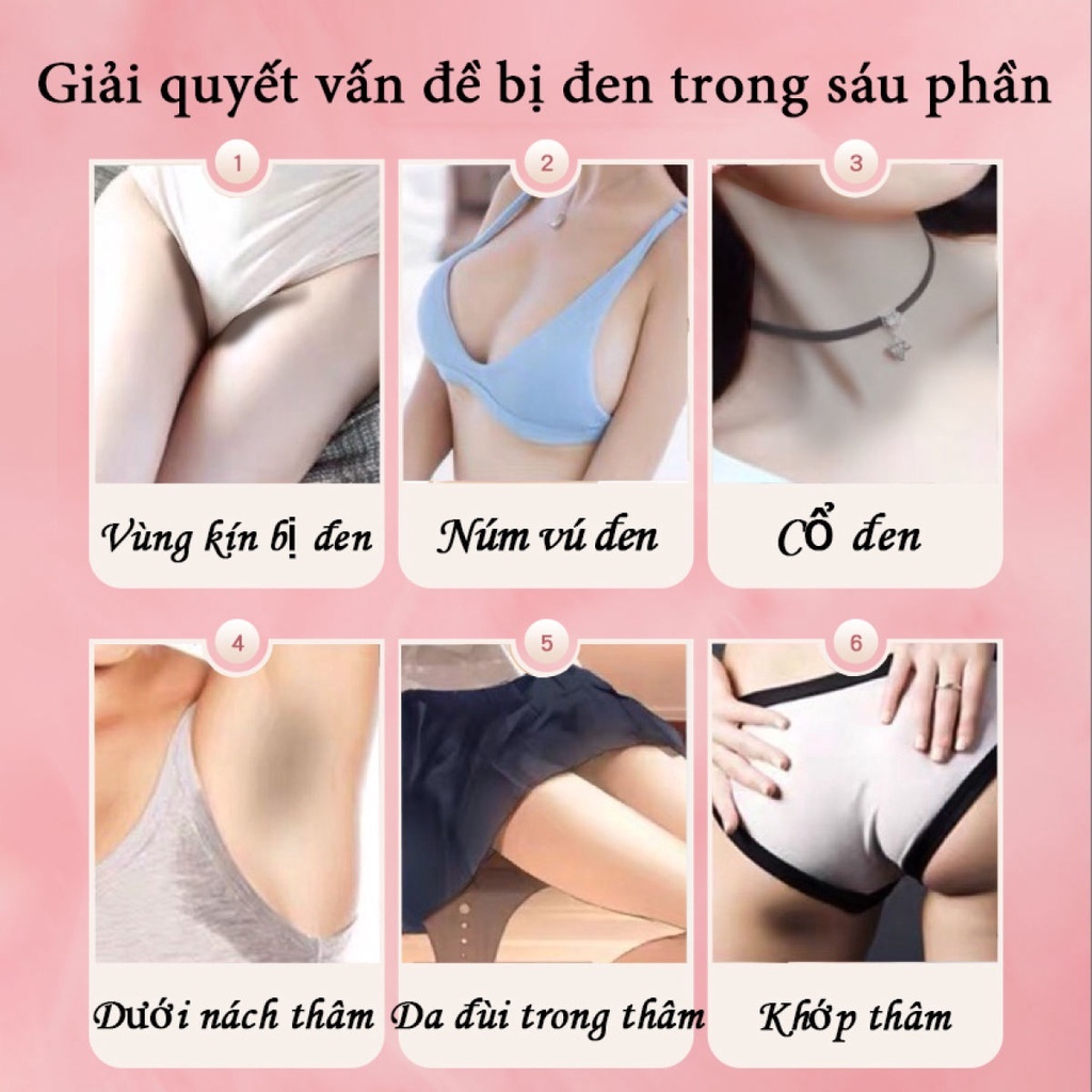 Kem làm trắng da vùng dưới cánh tay Kem làm trắng âm đạo làm sáng da đầu gối vùng da àm trắng mông cổ vùng đùi 50g