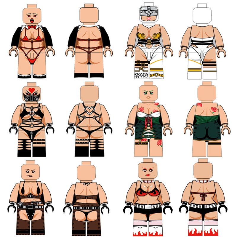 Bộ 8 Món Đồ Chơi Lắp Ráp Mô Hình Thiên Thần Hai Mặt Mini Cho Bé Gái