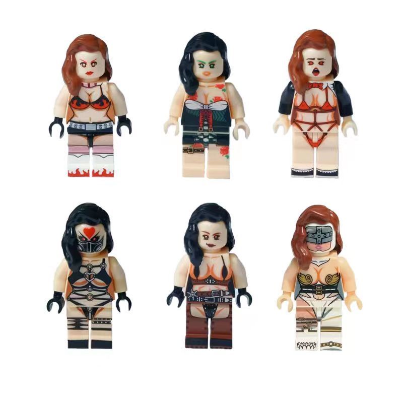 Bộ 8 Món Đồ Chơi Lắp Ráp Mô Hình Thiên Thần Hai Mặt Mini Cho Bé Gái