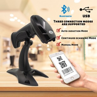Máy quét mã vạch 1d 2d qr pdf417 kết nối bluetooth 2.4g