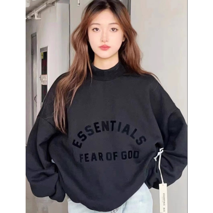 ❤️Hàng Có Sẵn Hàng Sẵn! ❤️❤️Áo sweater Cổ Tròn In Chữ fear of gog Thời Trang Thường Ngày Cho Nam Và Nữ