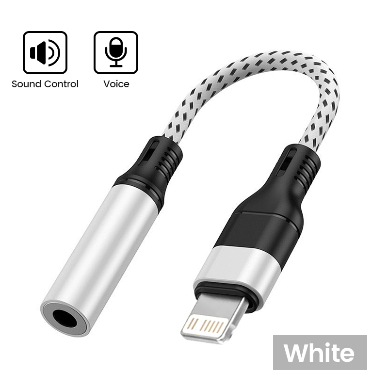 Bluewow Dây Cáp Chuyển Đổi Cổng lightning Sang Cổng Âm Thanh 3.5 mm Cho ip 11 pro max 3.5mm ip 13 12 11 x xr 8 7 6 5 se