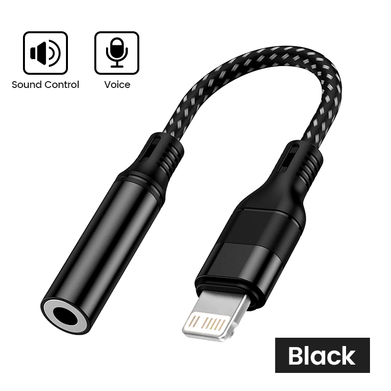 Bluewow Dây Cáp Chuyển Đổi Cổng lightning Sang Cổng Âm Thanh 3.5 mm Cho ip 11 pro max 3.5mm ip 13 12 11 x xr 8 7 6 5 se