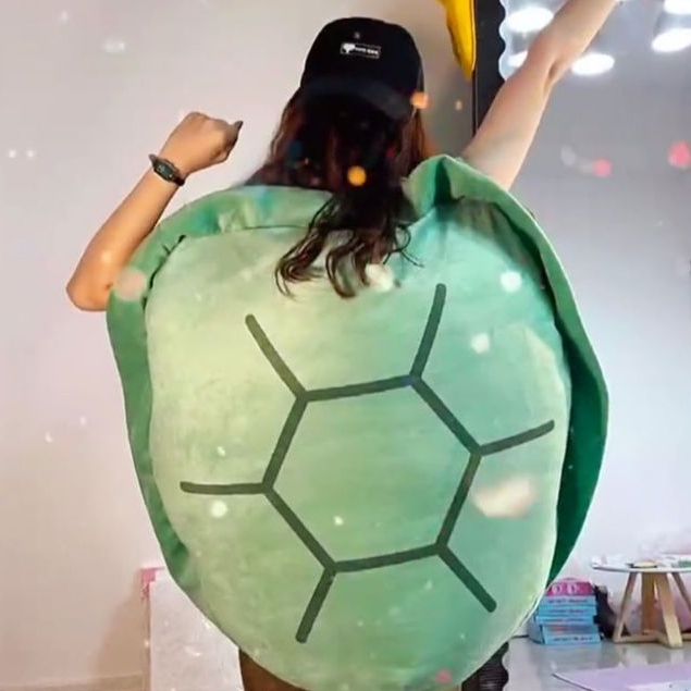 Rùa Nhồi Bông Mặc Vỏ Sò Dễ Thương Dùng Làm Quà Tặng