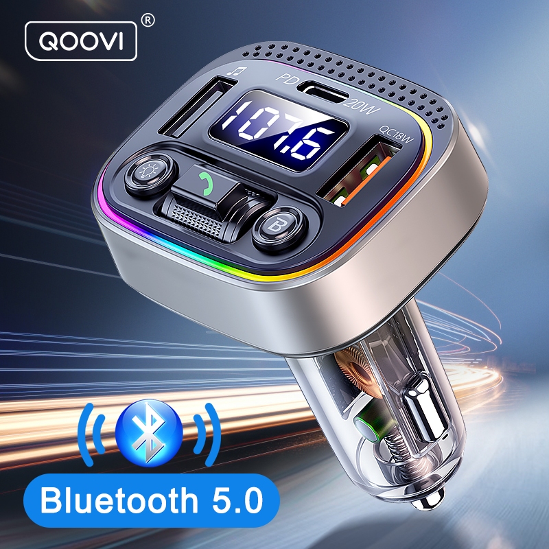 Funkoi Thiết Bị Sạc usb mp3 bluetooth 5.0 Chuyên Dụng Cho Xe Hơi