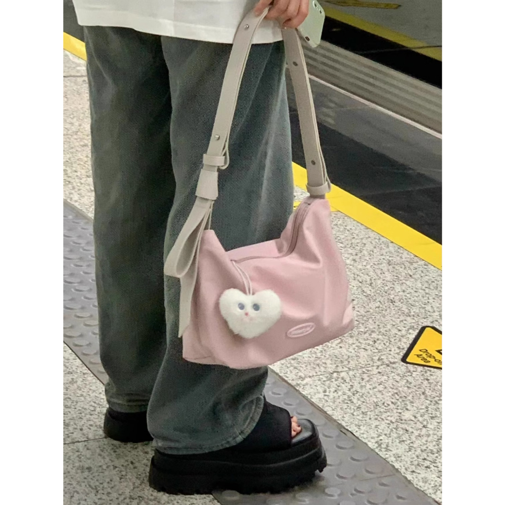 PUMB  túi vải đeo chéo bao tử  nhỏ vải đeo chéo túi đeo chéo đi học  Korean Style Phong cách Thoải mái Thanh lịch L91TKTG 37Z230911