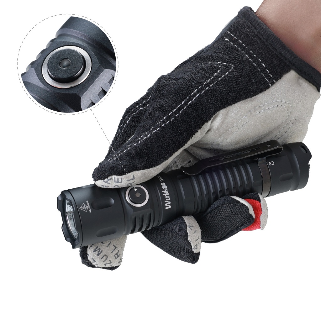 Wukkos Công Tắc Sạc td04 21700 Nút Đôi 3000lm Có Đèn Pin Chất Lượng Cao