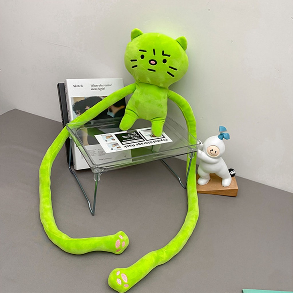 Túi Đeo Chéo Hình Thú Nhồi Bông Hoạt Hình Dễ Thương,  Đeo Vai Hoạt Hình Cánh Tay Dài Anxiety Kitty