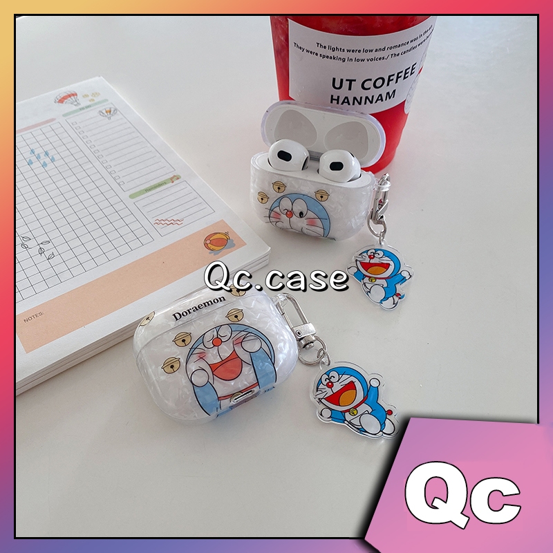 Vỏ Bảo Vệ Hộp Sạc Tai Nghe airpods 2 / 3 / pro / 2 / 2 Chống Thấm Nước Hình doraemon Dễ Thương case AirPod