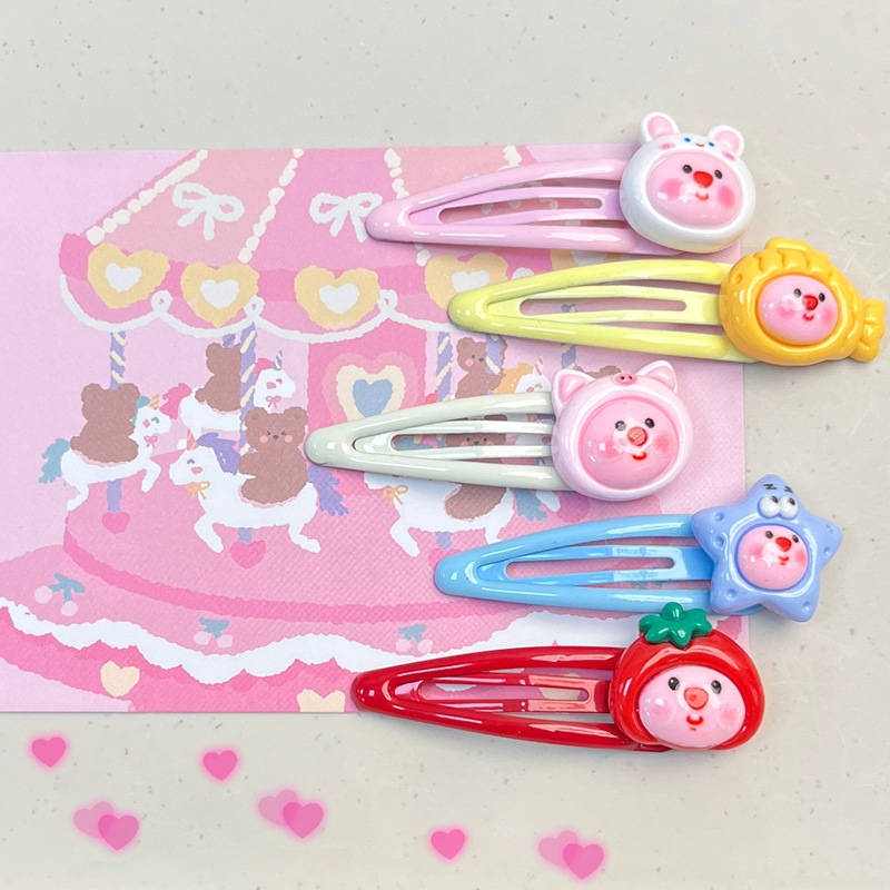 Miumiua🔮Kẹp Tóc Nhỏ Kiểu Hoạt LOOPY Hình Dễ Thương Ngọt Ngào Cho Học Sinh