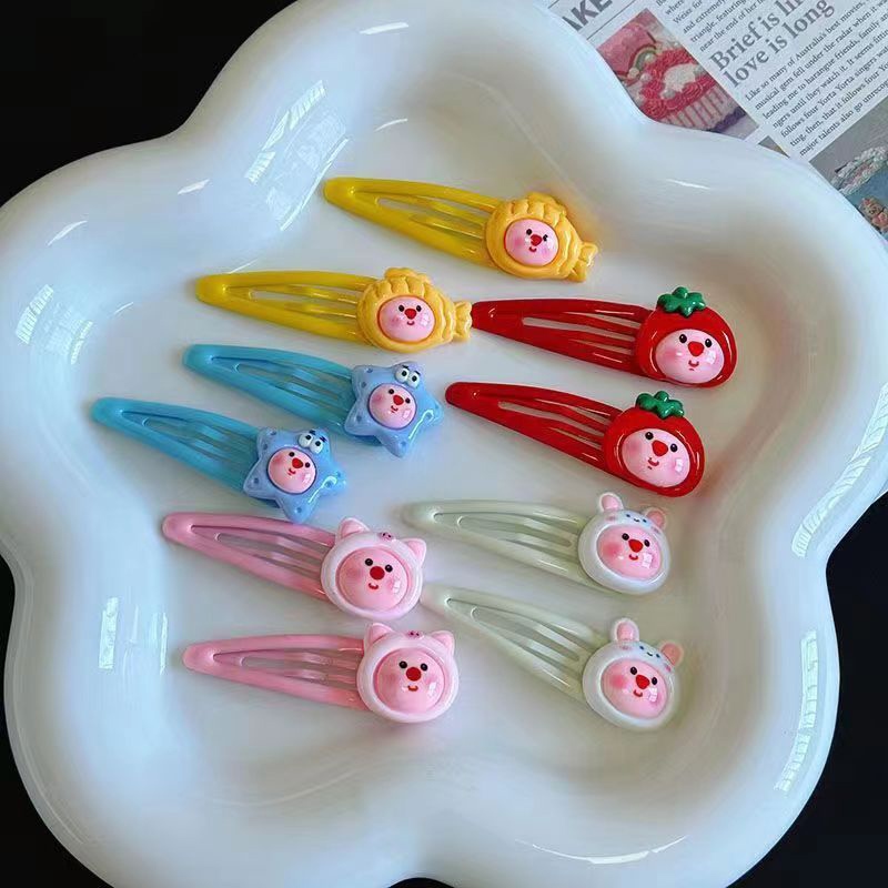 Miumiua🔮Kẹp Tóc Nhỏ Kiểu Hoạt LOOPY Hình Dễ Thương Ngọt Ngào Cho Học Sinh