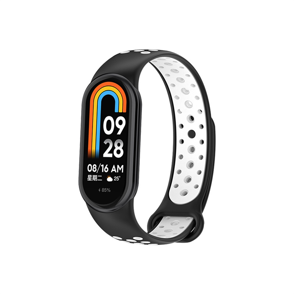 Silicone Dây Đeo Thay Thế Chất Liệu Silicon Màu Trơn Cho Xiaomi Mi Band 8