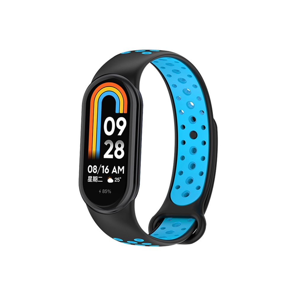 Silicone Dây Đeo Thay Thế Chất Liệu Silicon Màu Trơn Cho Xiaomi Mi Band 8