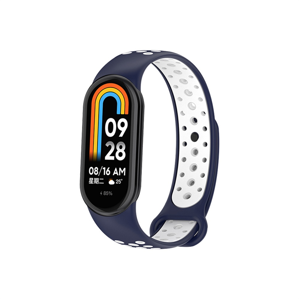 Silicone Dây Đeo Thay Thế Chất Liệu Silicon Màu Trơn Cho Xiaomi Mi Band 8
