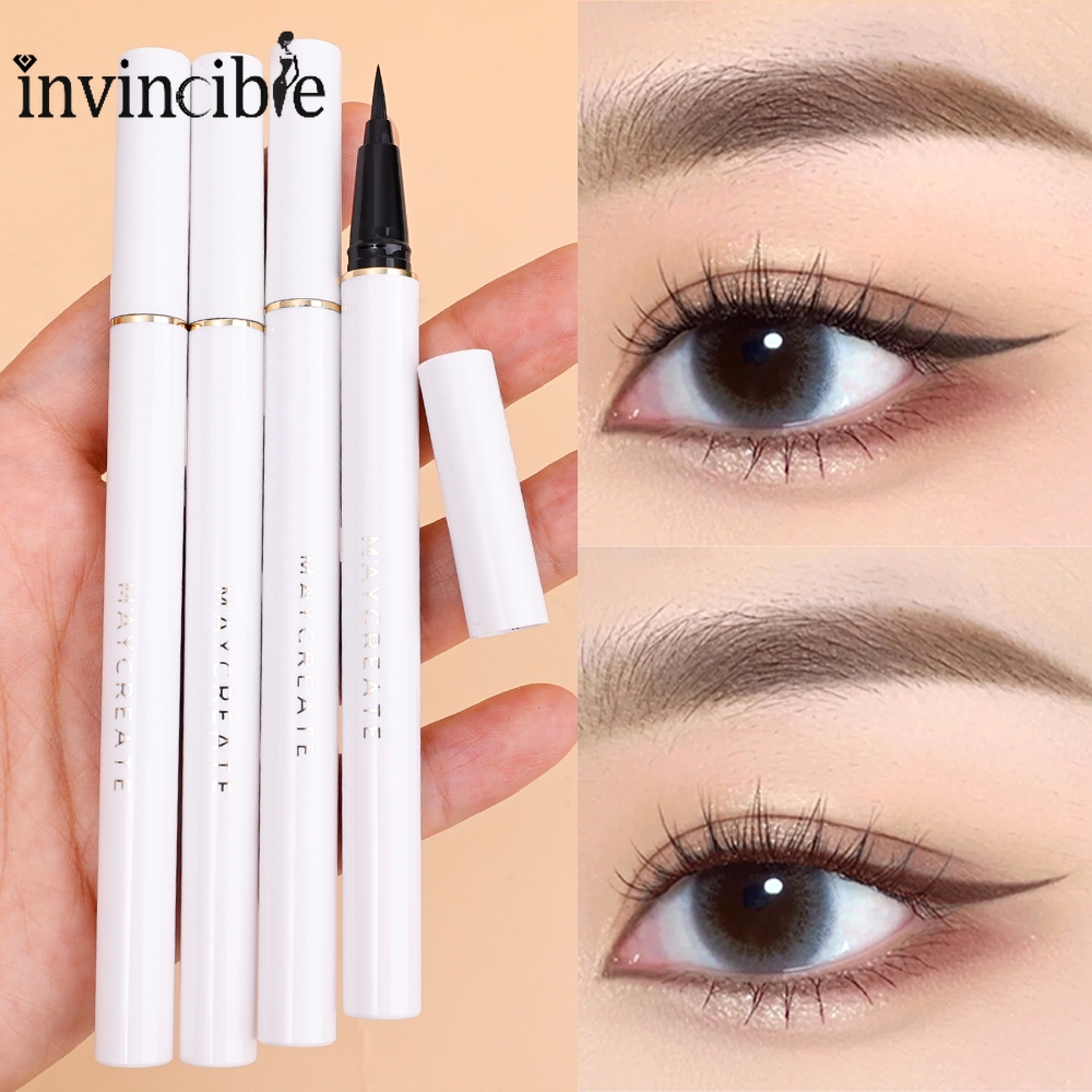 Women quick drying sweat-proof liquid eyeliner pencil / long lasting smooth natural eye liner trang điểm làm đẹp