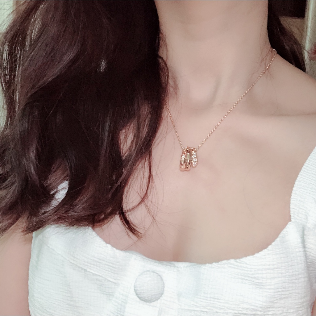 Vòng cổ Xương Rắn Đính Đá Phong Cách Châu Âu