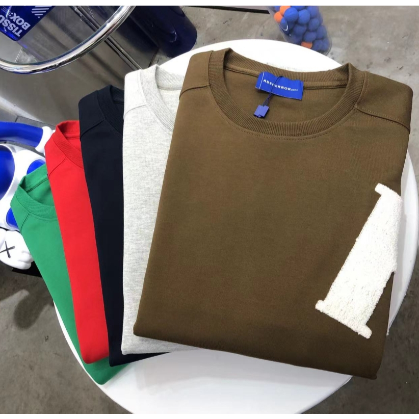 Áo Thun cotton Cổ Tròn Thêu Hình Dành Cho Cặp Đôi