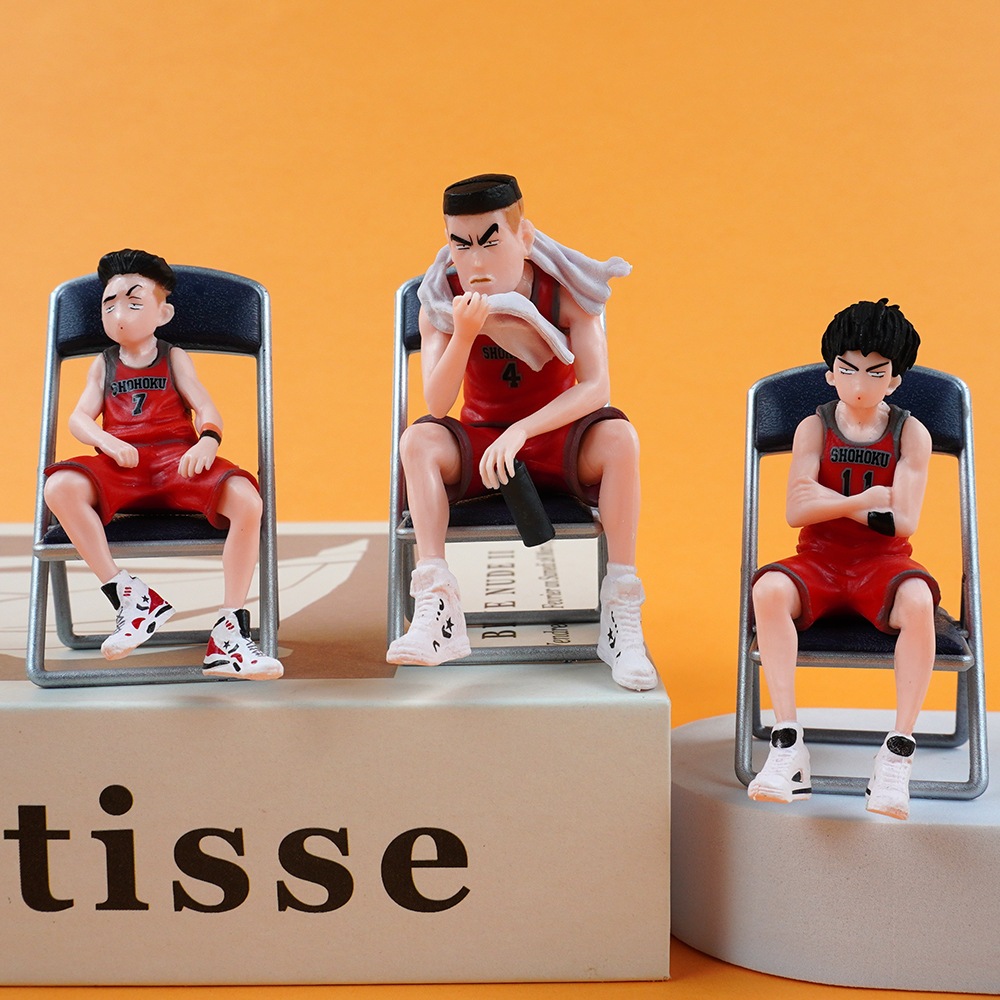 Set 5 Mô Hình Nhân Vật Phim Hoạt Hình slam dunk Bằng pvc