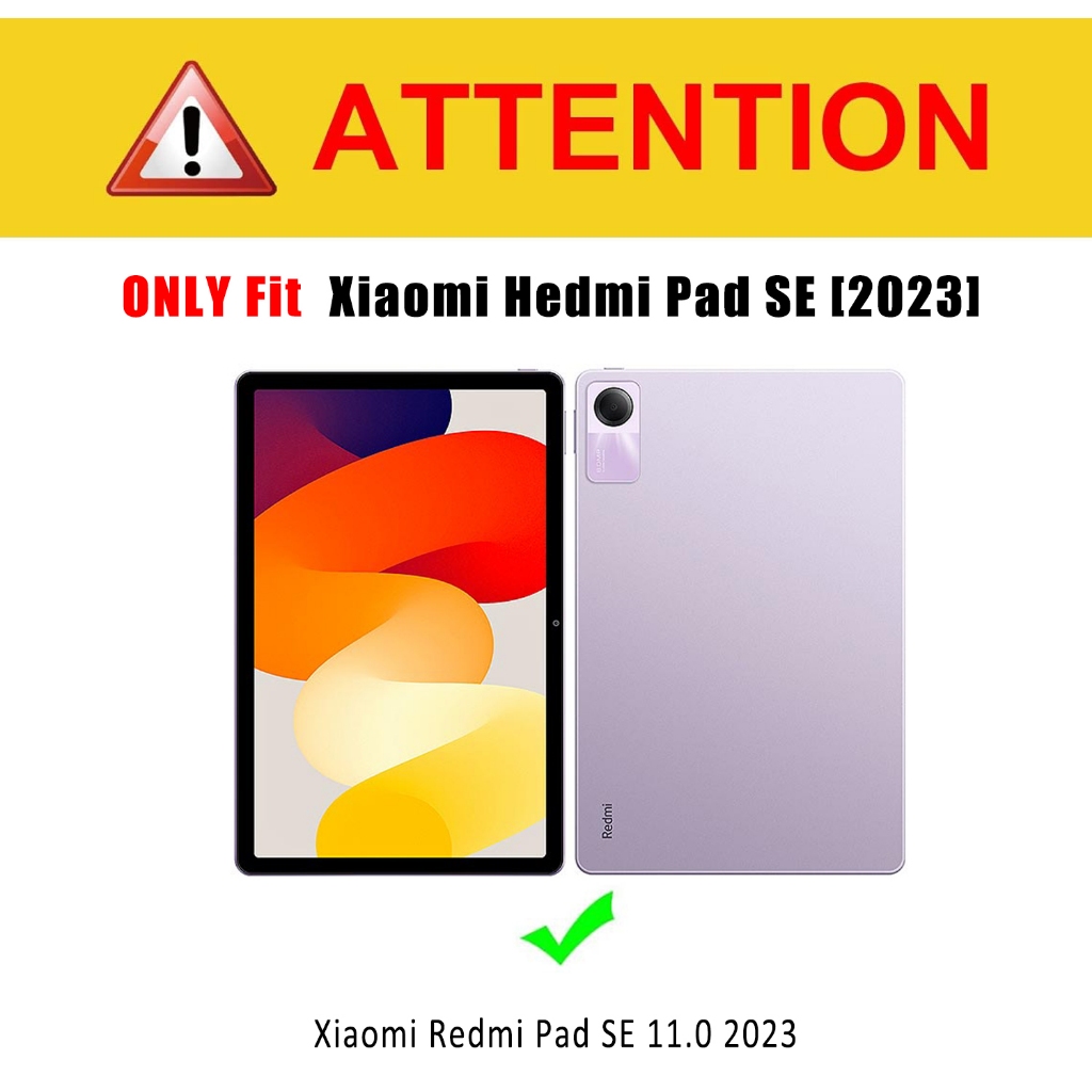 Ốp Bao Da Máy Tính Bảng Nam Châm Có Bàn Phím Không Dây Cho xiaomi redmi pad se 11.0 2023 Ốp