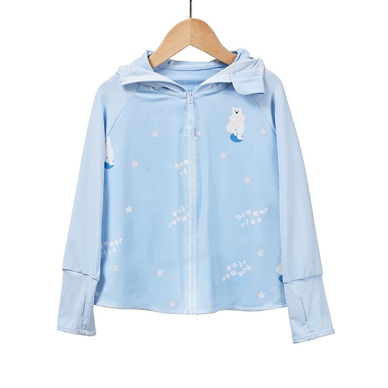 Áo JOYNCLEON vải lụa lạnh siêu nhẹ chống nắng thoáng khí thời trang mùa hè dành cho trẻ em