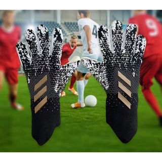 Găng tay thủ môn Găng tay bóng đá cho thanh thiếu niên và người lớn Găng tay thủ môn bóng đá làm cuộn tiêu cực với cột sống ngón tay để ngăn ngừa chấn thương