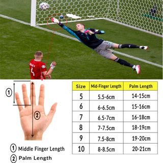 Găng tay thủ môn Găng tay bóng đá cho thanh thiếu niên và người lớn Găng tay thủ môn bóng đá làm cuộn tiêu cực với cột sống ngón tay để ngăn ngừa chấn thương