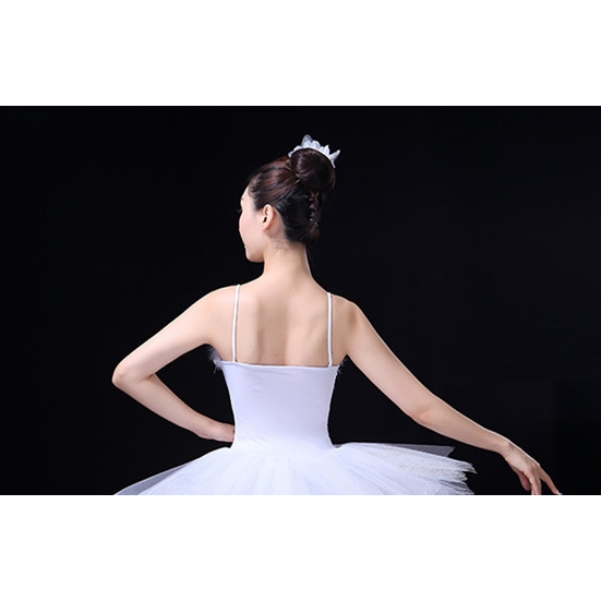 Váy Múa Ba Lê Dây Đeo sequin pengswan lake tututu