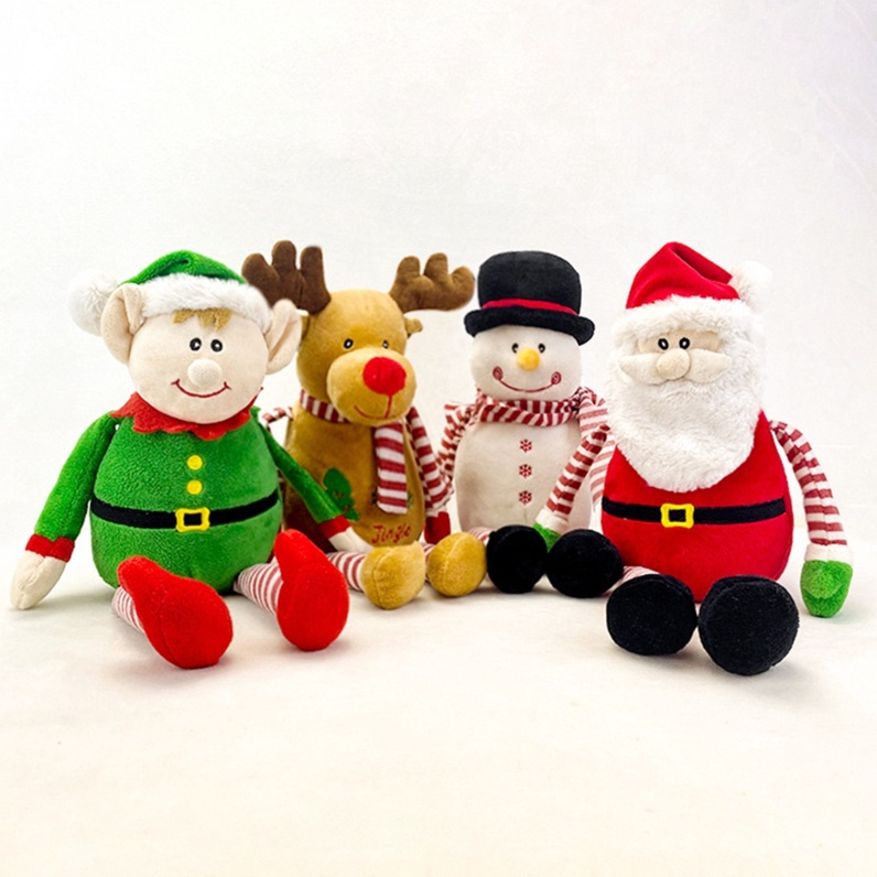 Búp Bê Nhồi Bông Hình Ông Già Noel Dễ Thương