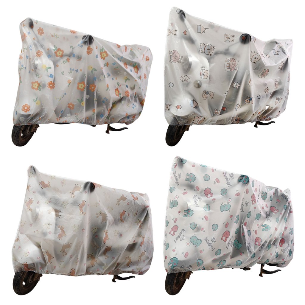 Vỏ Bọc Xe Máy Scooter Chống Mưa Nắng Ngoài Trời In Hình Dễ Thương