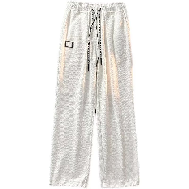 Quần Dài Thể Thao Ống Rộng Màu Trơn Thời Trang Mùa Thu Phong Cách Hàn Quốc Cho Nam