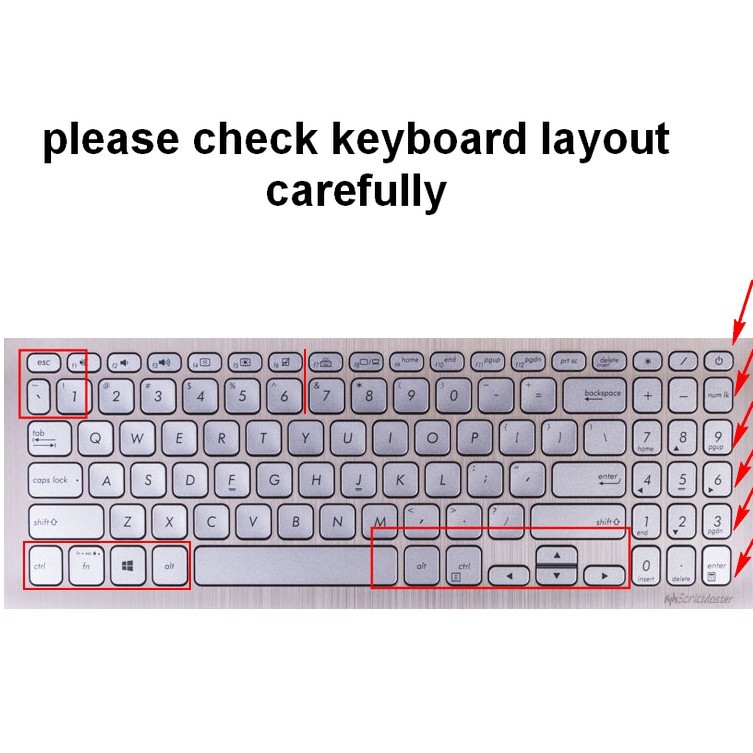 Miếng Dán Bảo Vệ Bàn Phím Laptop 15.6 Inch ASUS X515M X515MA X515E X515EA X515JA X515EA Bằng Silicon Chống Thấm Nước