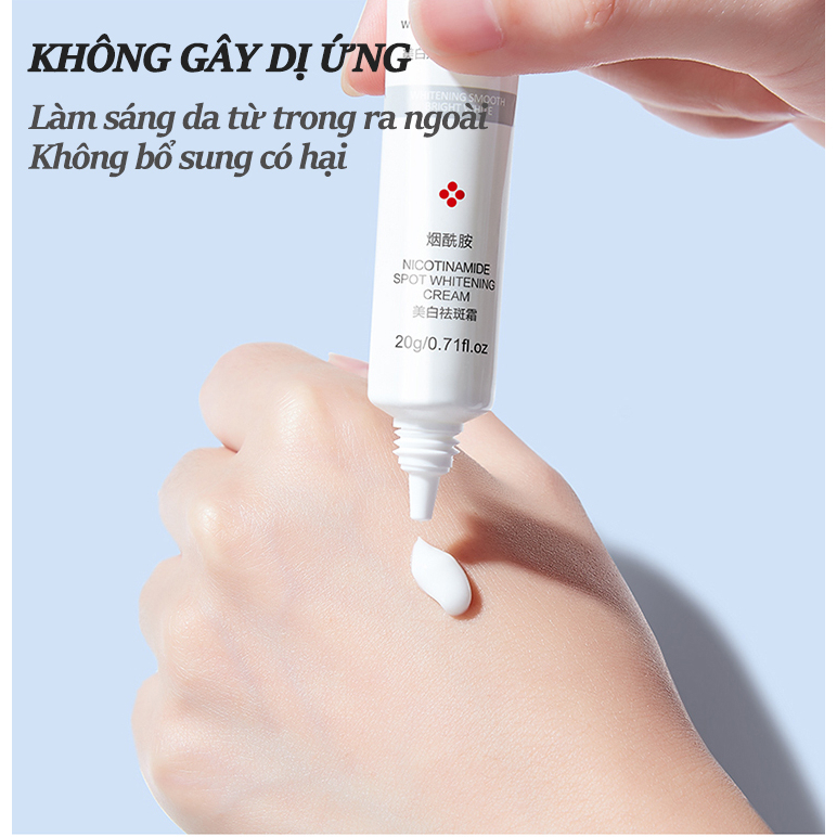 Kem trắng da và xóa tàn nhang Kem nám tàn nhang 20g kem dưỡng trắng da mặt Hiệu quả làm mờ thâm nám tàn nhan se khít lỗ châ