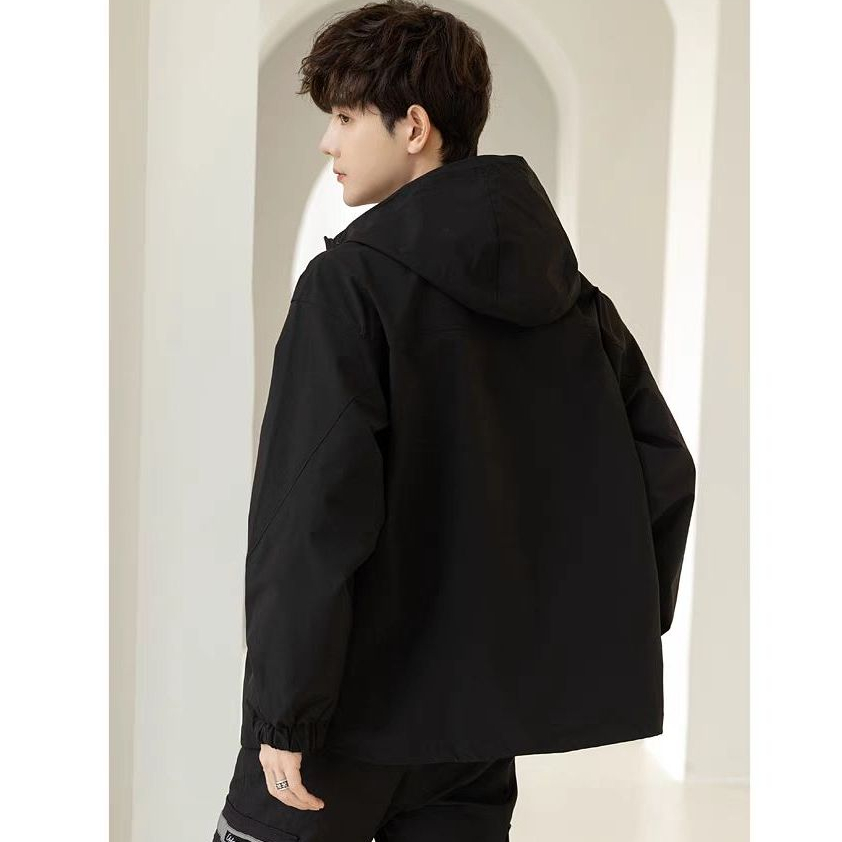 Hanlu Áo Khoác Dáng Rộng Đa Năng Chất Lượng Cao Phong Cách Mỹ Cho Nam