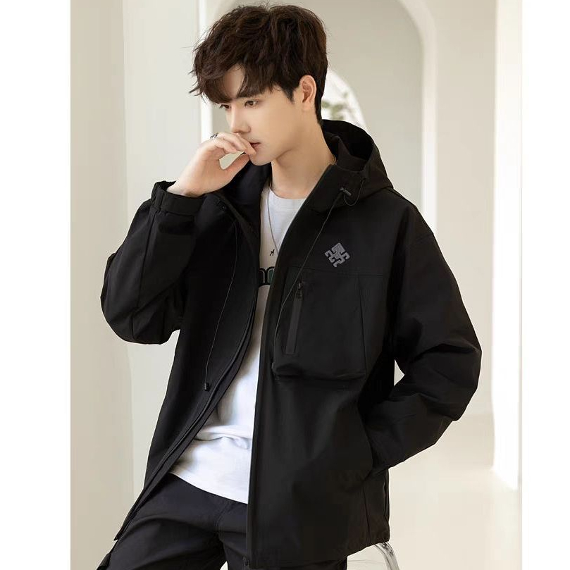 Hanlu Áo Khoác Dáng Rộng Đa Năng Chất Lượng Cao Phong Cách Mỹ Cho Nam