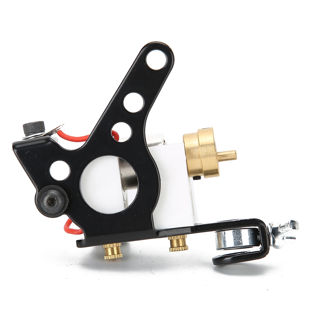 Máy xăm Động cơ mạnh mẽ Công cụ hình nghệ thuật thể theo phong cách lỗ tròn dành cho người mới bắt đầu Màu đen