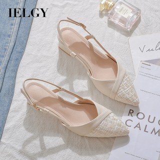 IELGY Giày cao gót  phong cách Pháp thời trang dễ phối đồ cho nữ