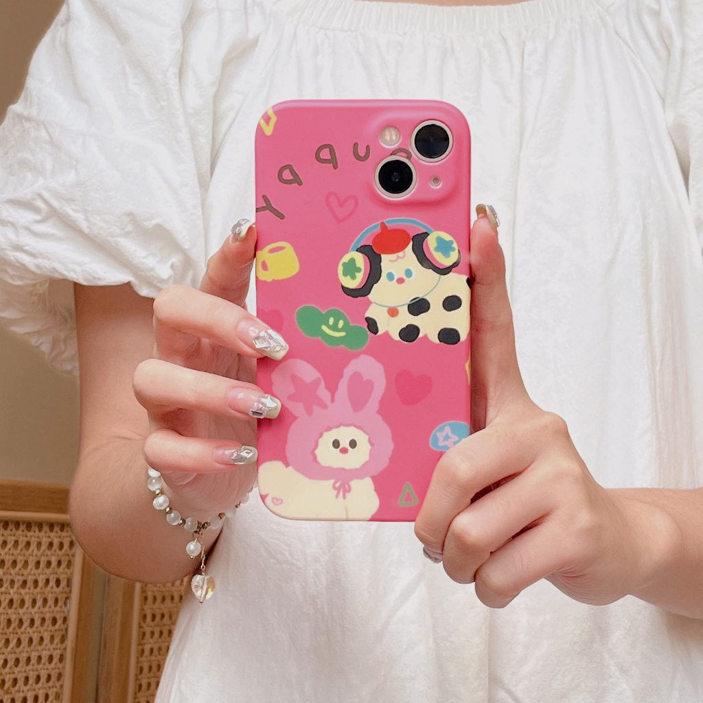 Thời Trang Ốp Điện Thoại Họa Tiết Chú Chó Dễ Thương Cho iphone 15 15promax 14promax 14pro 13pro 12 12promax 11 pro max