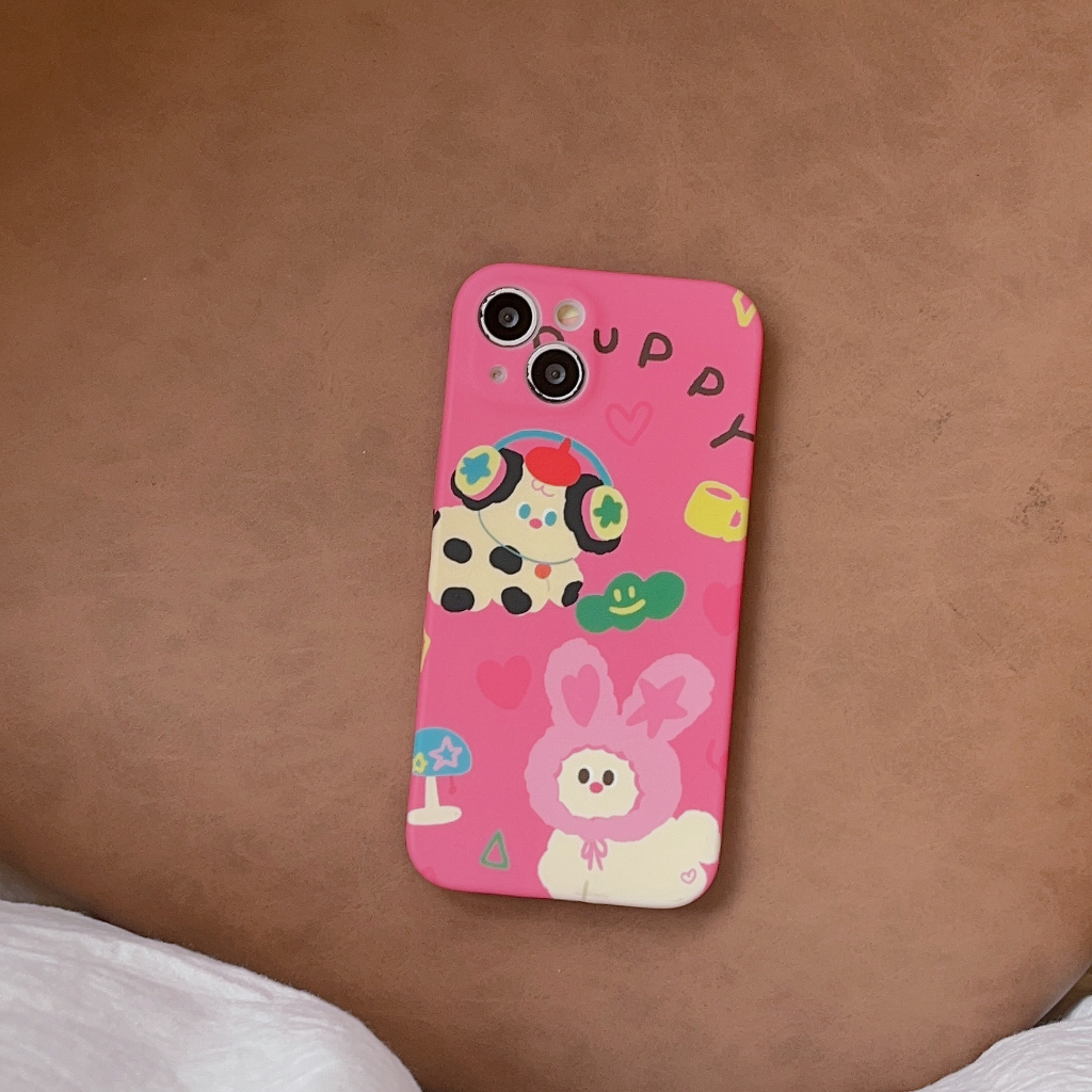 Thời Trang Ốp Điện Thoại Họa Tiết Chú Chó Dễ Thương Cho iphone 15 15promax 14promax 14pro 13pro 12 12promax 11 pro max