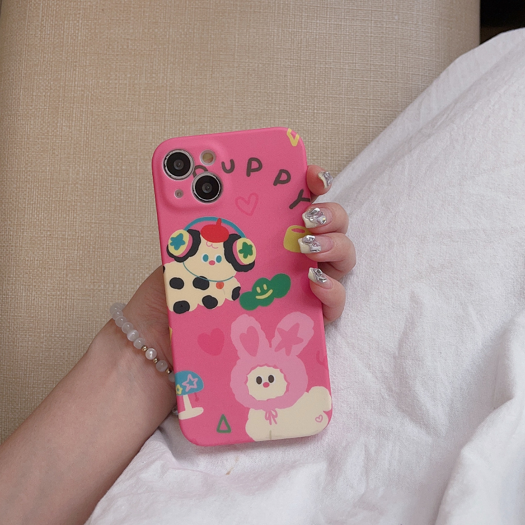 Thời Trang Ốp Điện Thoại Họa Tiết Chú Chó Dễ Thương Cho iphone 15 15promax 14promax 14pro 13pro 12 12promax 11 pro max