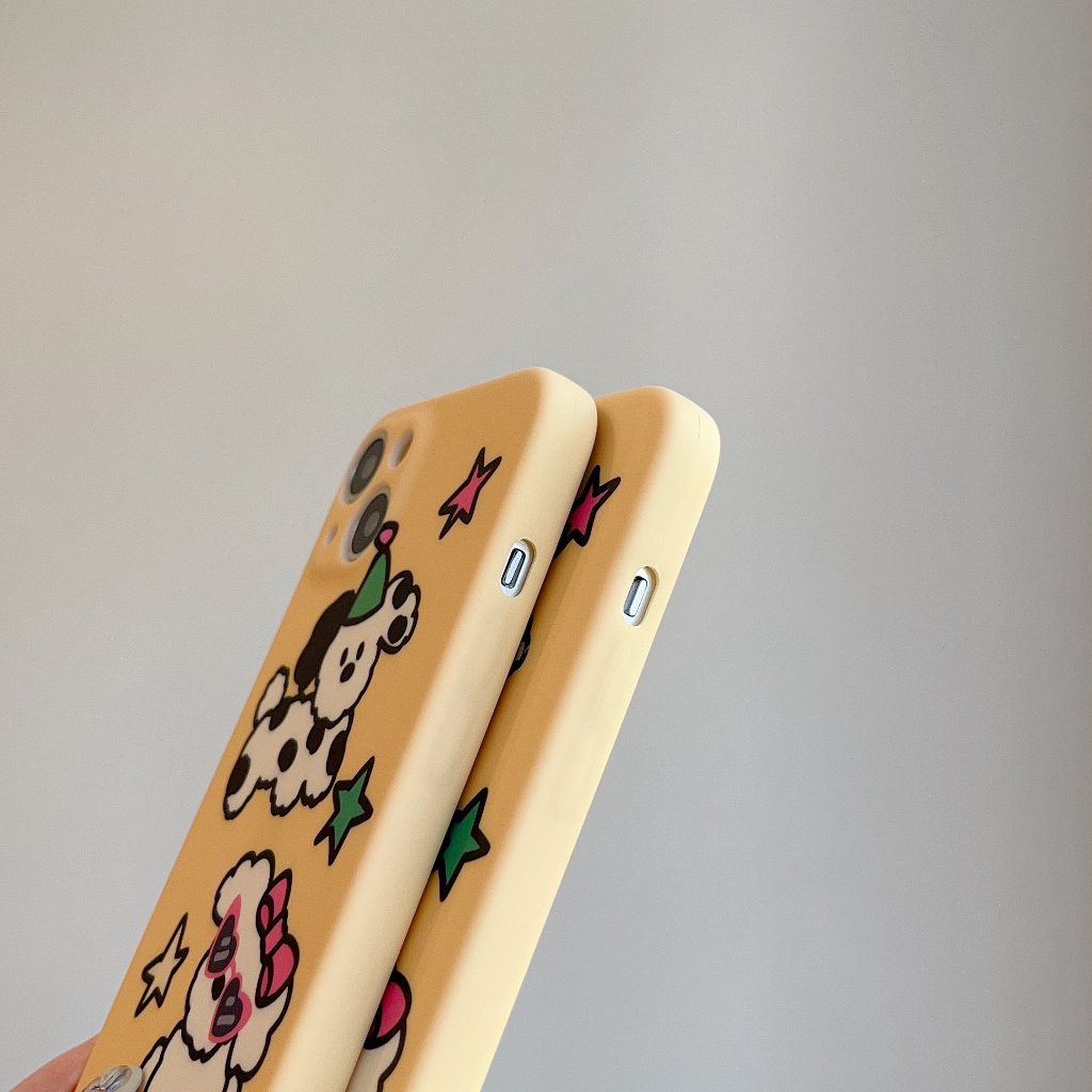 Ốp Điện Thoại Họa Tiết Chú Chó Dễ Thương Cho iphone 15 15promax 14promax 14pro 13pro 12 12promax 11 pro max