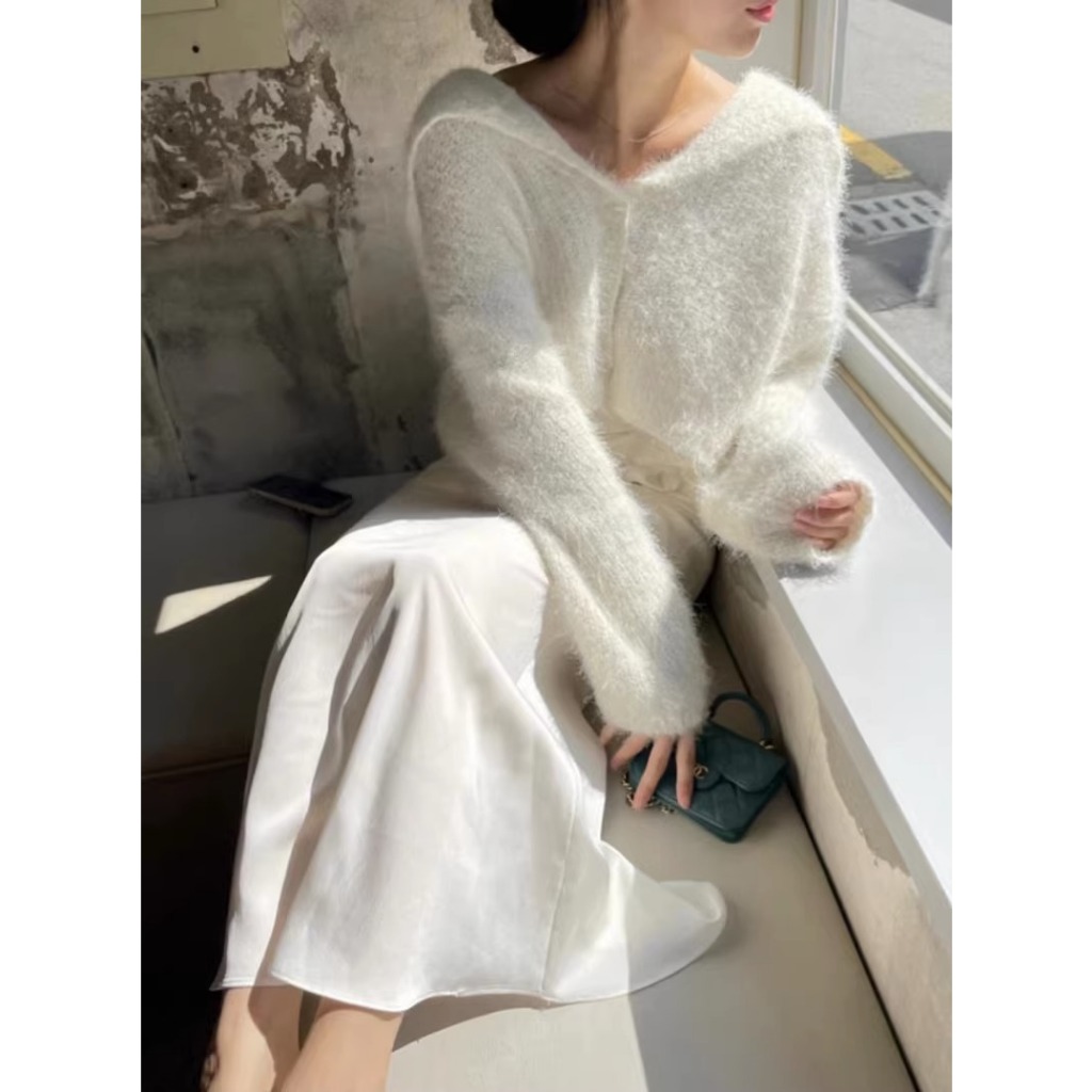 Áo Khoác cardigan Dệt Kim Mềm Thời Trang Thu Đông Cho Nữ